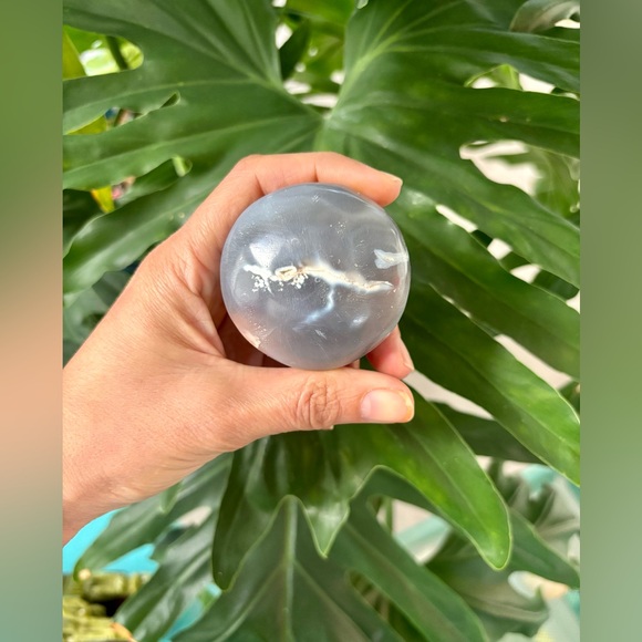 Orca Agate Palmstone - Picture 4 of 5